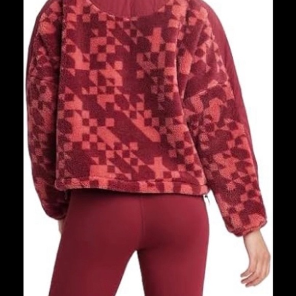 JoyLab Women's Red Patterned Jacket - Picture 3 of 3